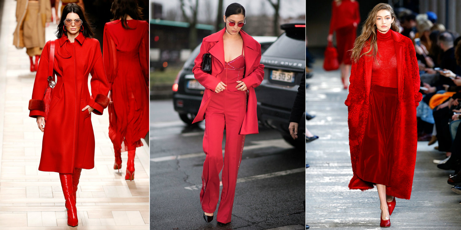 červená je fashion barva zimy 2017/2018